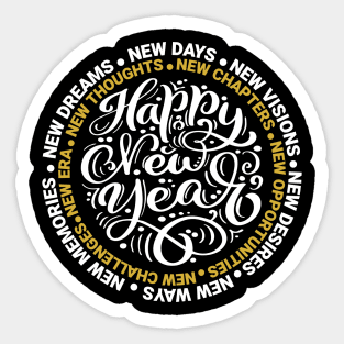 Happy New Year Motivational Sticker